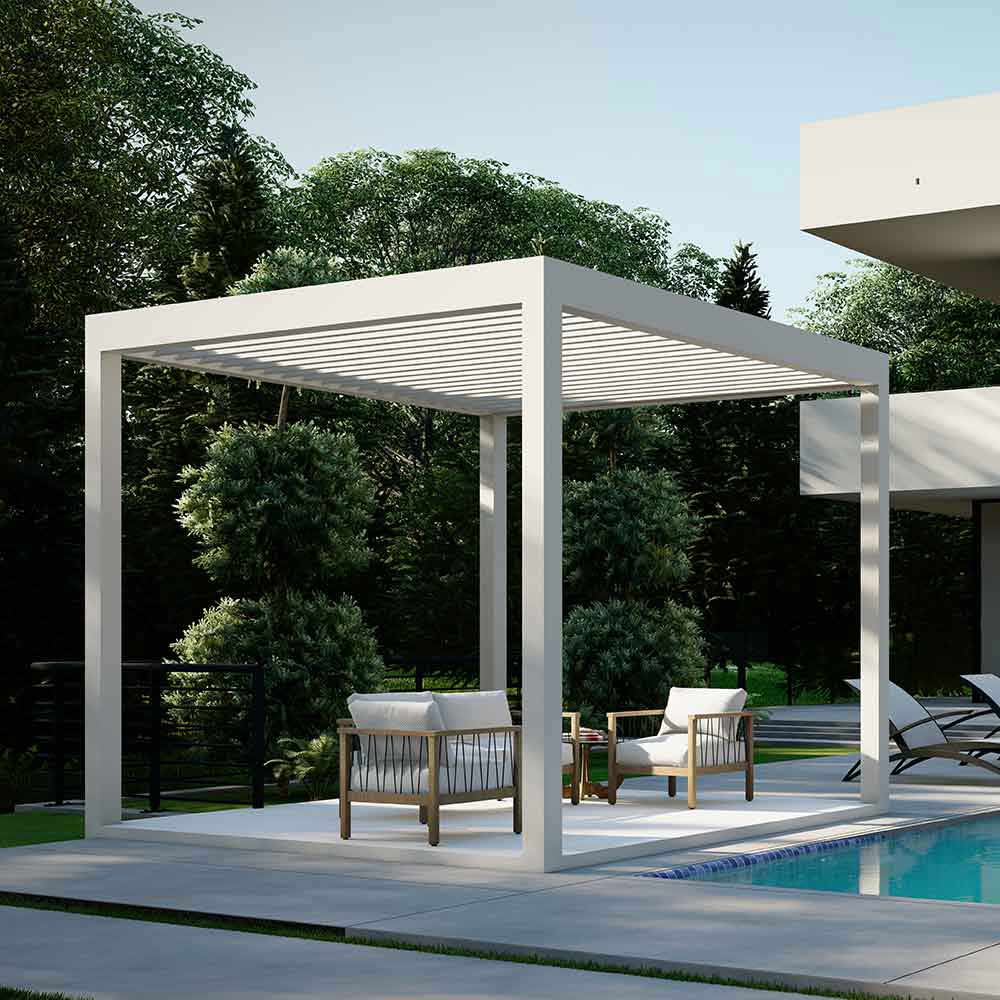 K-BANA manul louvered pergola by Azenco Outdoor